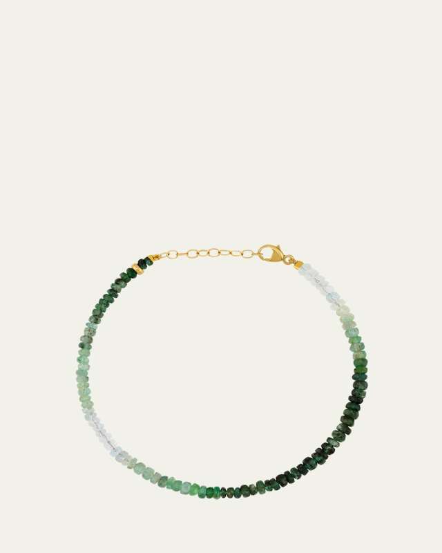 Ombré Emerald Beaded Bracelet